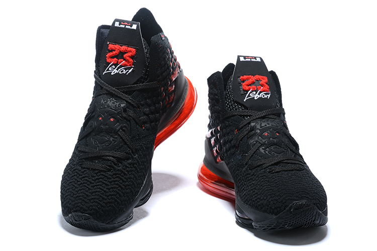 2020 Men Nike Lebron James XVII Black Red Shoes